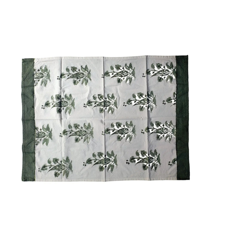 Handblock Floral Printed Kalamkari Hand towels Set of 3