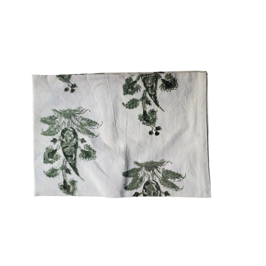 Handblock Floral Printed Kalamkari Hand towels Set of 3
