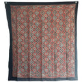 Ajrakh Hand Block Print Maroon Color Cotton Scarf | Traditional Geometric Print | 120×105 cm