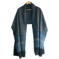 Ajrakh Hand Block Print Navy Blue Color Cotton Stole | Traditional Geometric Print | L210 X W55 cm