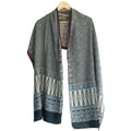 Ajrakh Hand Block Print Viscose Stole | Traditional Geometric Print | L220 X W55 cm