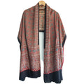 Ajrakh Hand Block Print Red Color Viscose Stole | Traditional Geometric Print | L220 X W55 cm