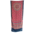 Ajrakh Hand Block Printed Modal Silk Stole –  Red, 210x55cm