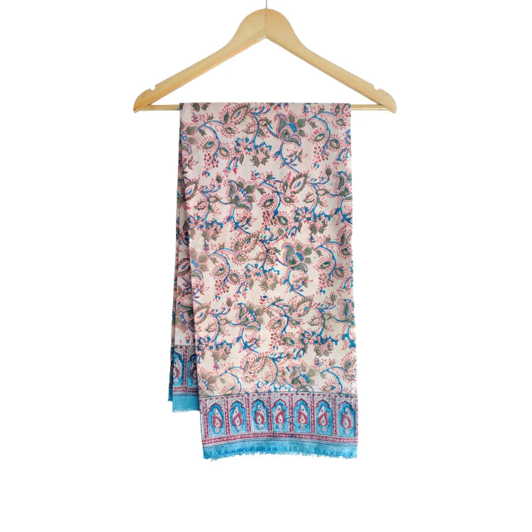 Hand Block Printed Kalamkari Cotton dupatta