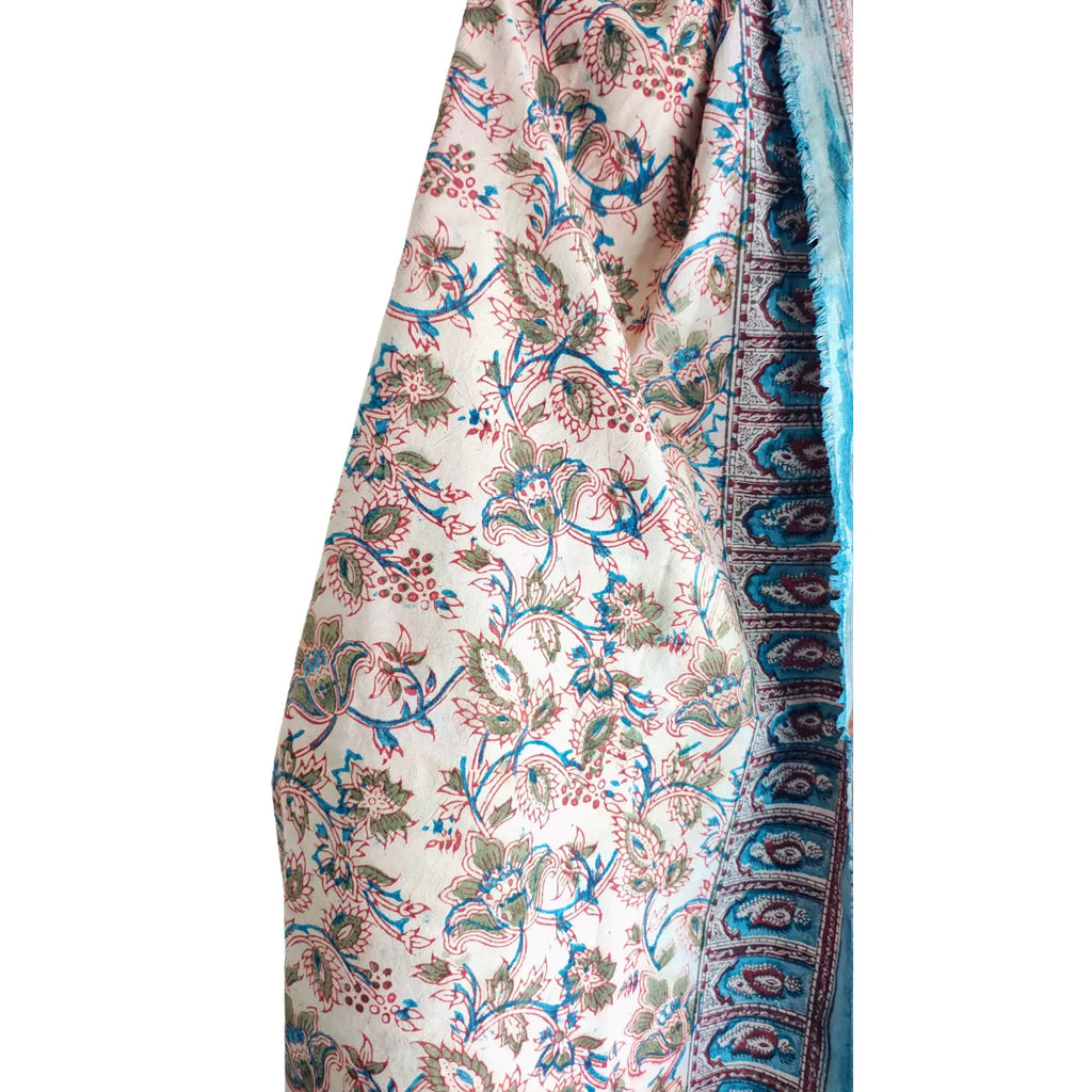 Hand Block Printed Kalamkari Cotton dupatta
