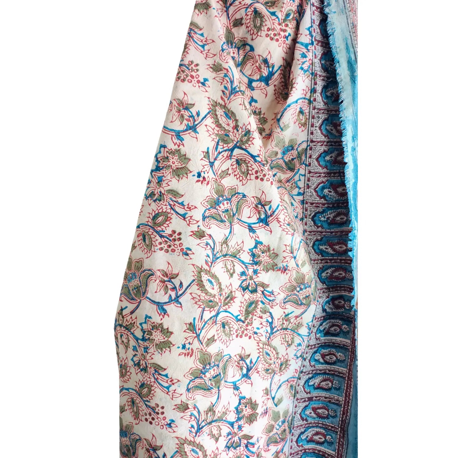 Hand Block Printed Kalamkari Cotton dupatta