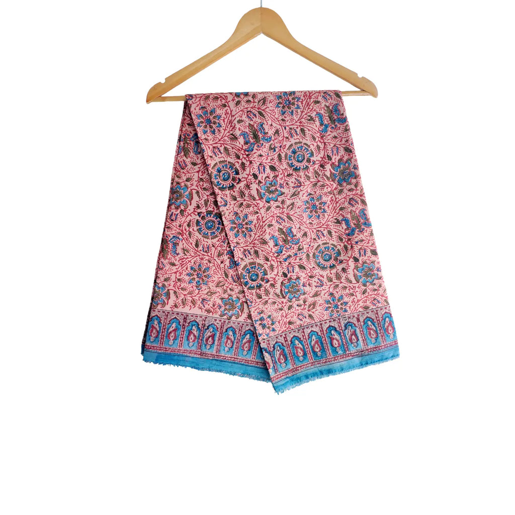 Hand Block Printed Kalamkari Cotton dupatta