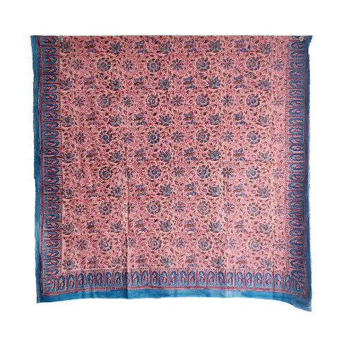 Hand Block Printed Kalamkari Cotton dupatta