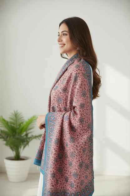 Hand Block Printed Kalamkari Cotton dupatta