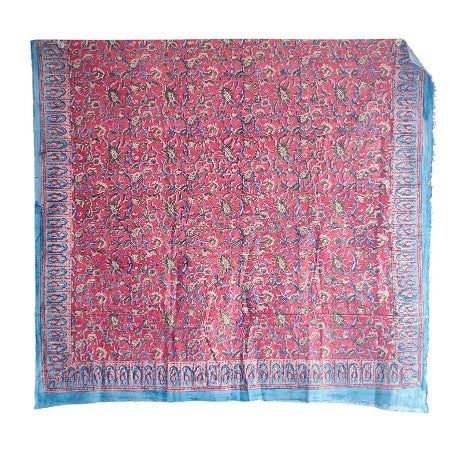 Hand Block Printed Kalamkari Cotton dupatta