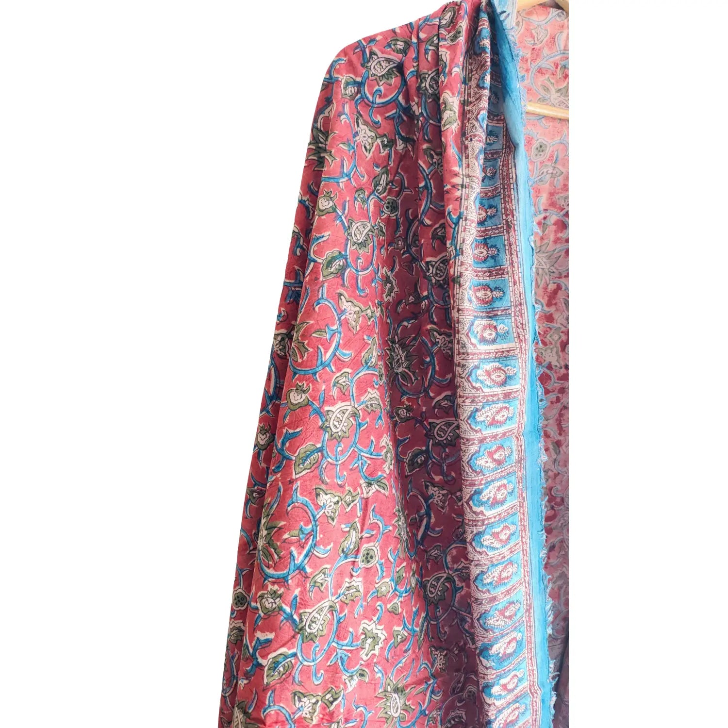 Hand Block Printed Kalamkari Cotton dupatta