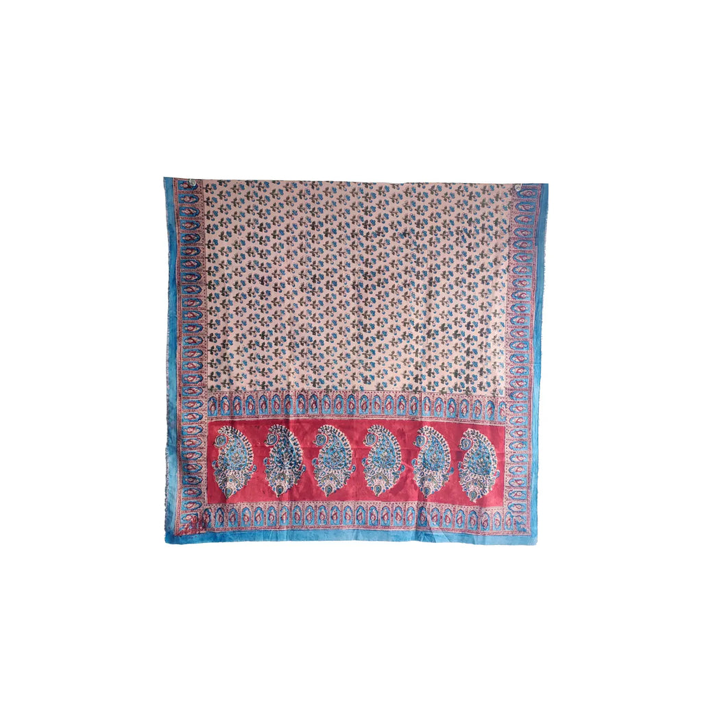 Hand Block Printed Kalamkari Cotton dupatta