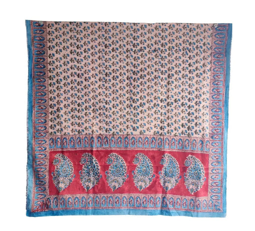 Hand Block Printed Kalamkari Cotton dupatta
