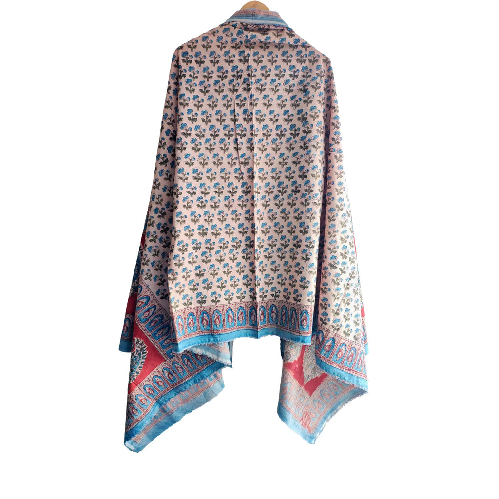 Hand Block Printed Kalamkari Cotton dupatta
