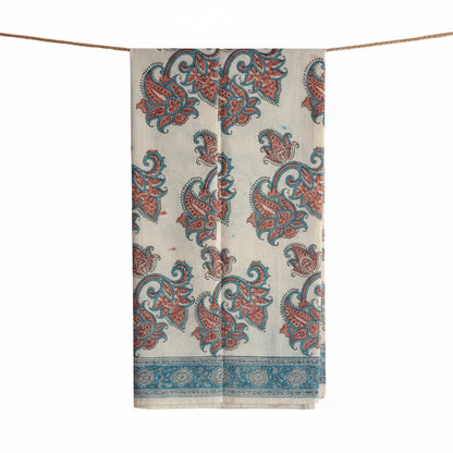 Hand Block Printed Kalamkari Cotton dupatta