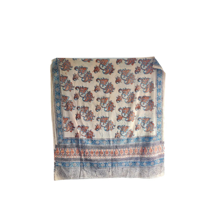 Hand Block Printed Kalamkari Cotton dupatta