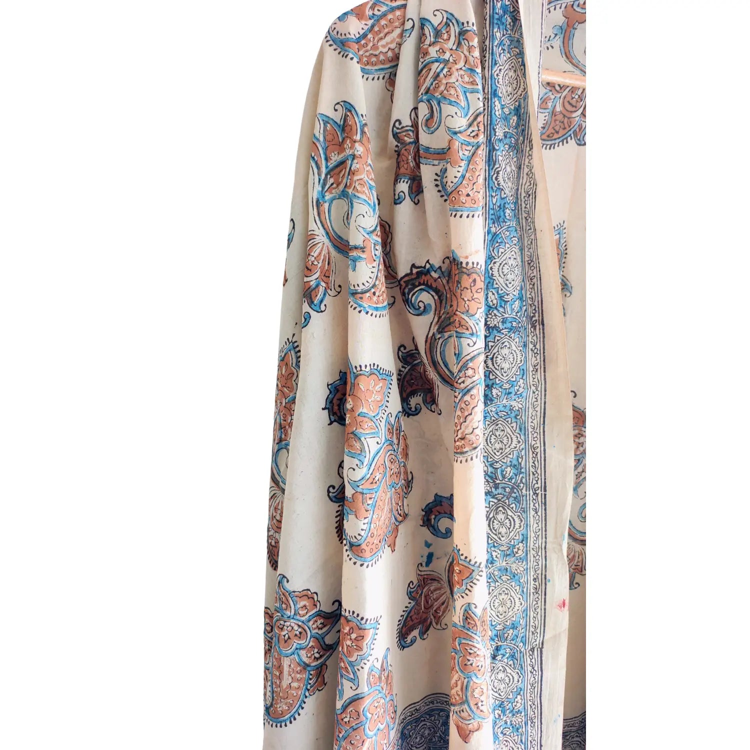 Hand Block Printed Kalamkari Cotton dupatta