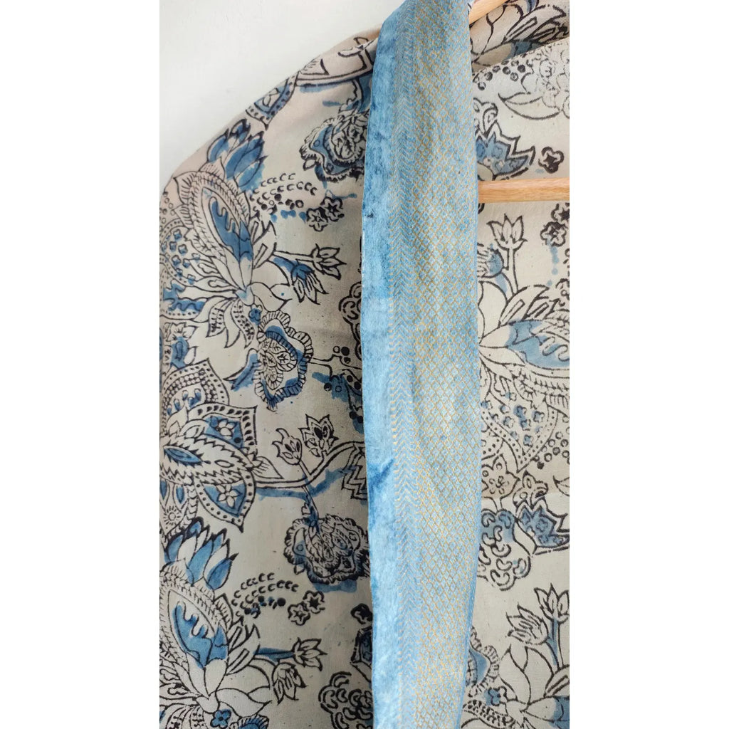 Hand Block Printed Kalamkari Cotton dupatta