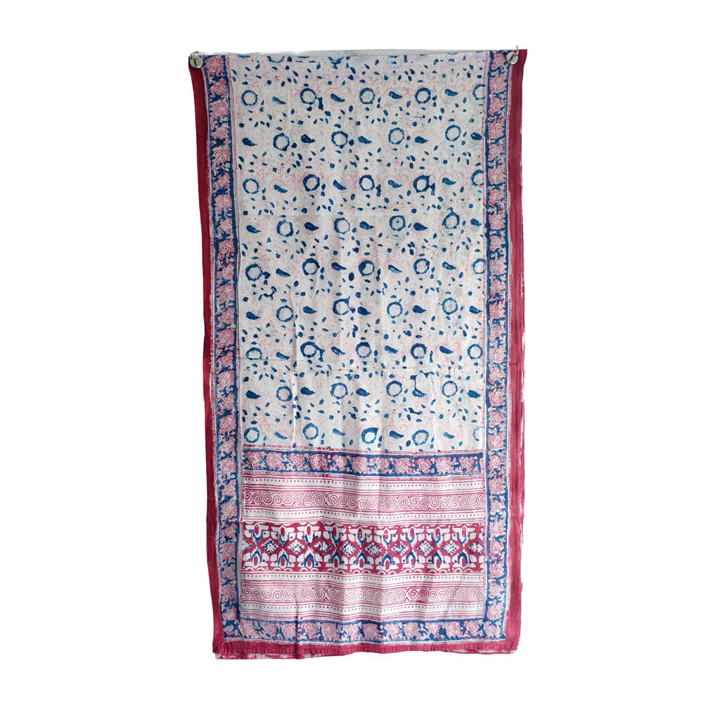 Hand Block Printed Kalamkari Cotton stole