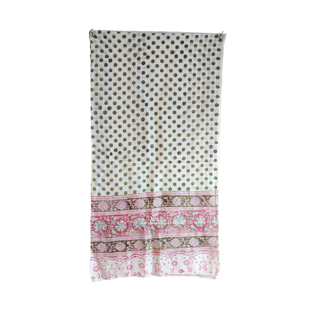 Hand Block Printed Kalamkari Cotton stole