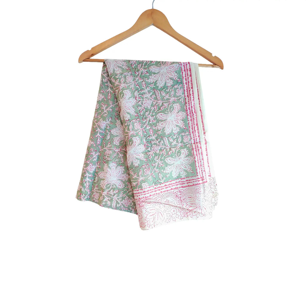 Hand Block Printed Kalamkari Cotton stole