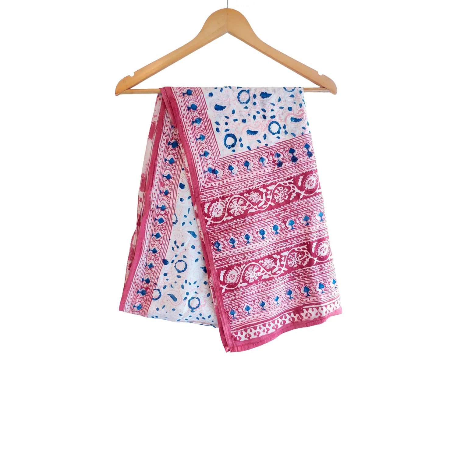 Hand Block Printed Kalamkari Cotton stole