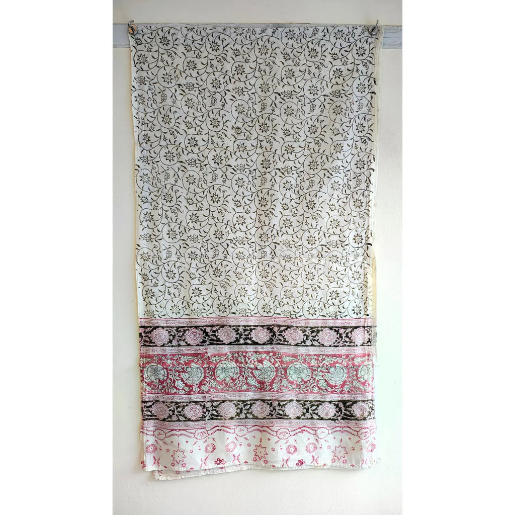 Hand Block Printed Kalamkari Cotton stole