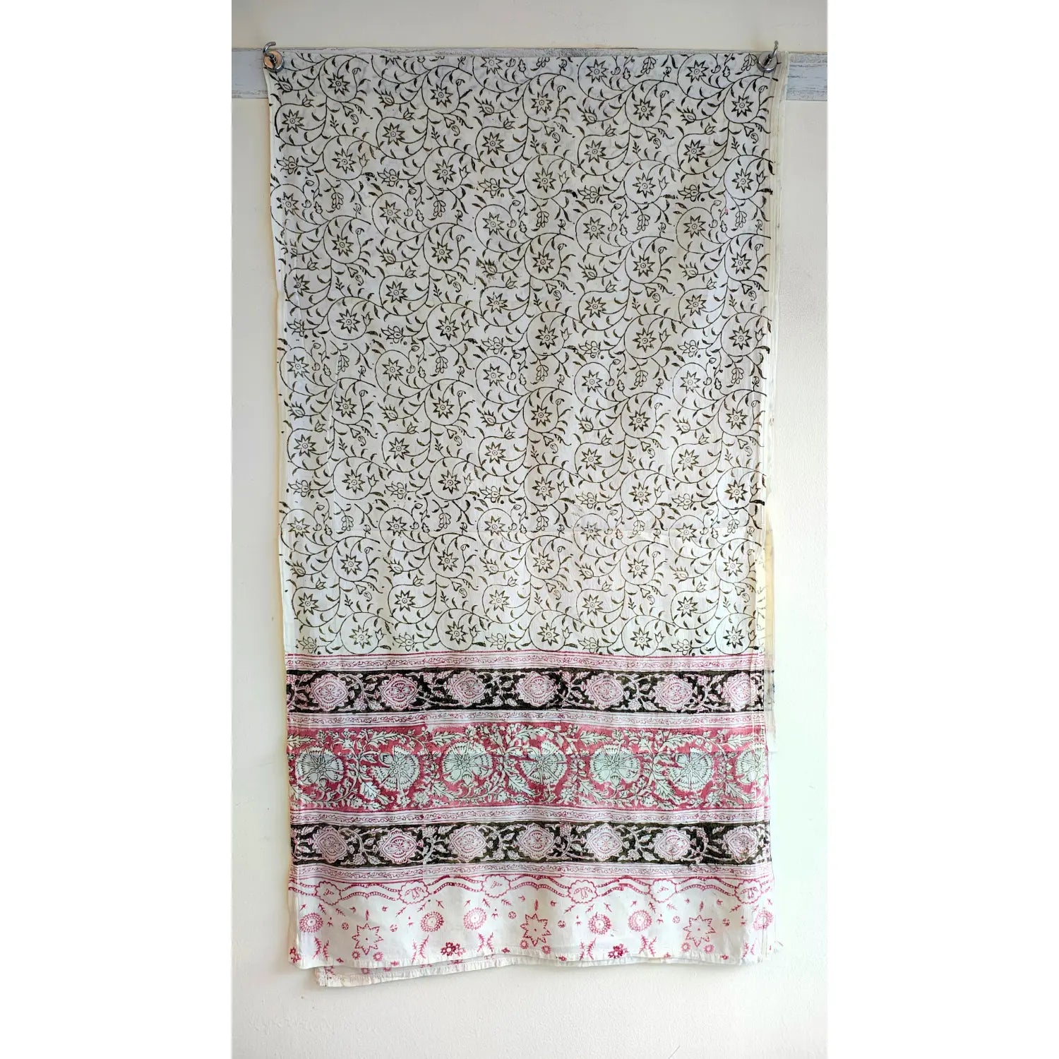Hand Block Printed Kalamkari Cotton stole