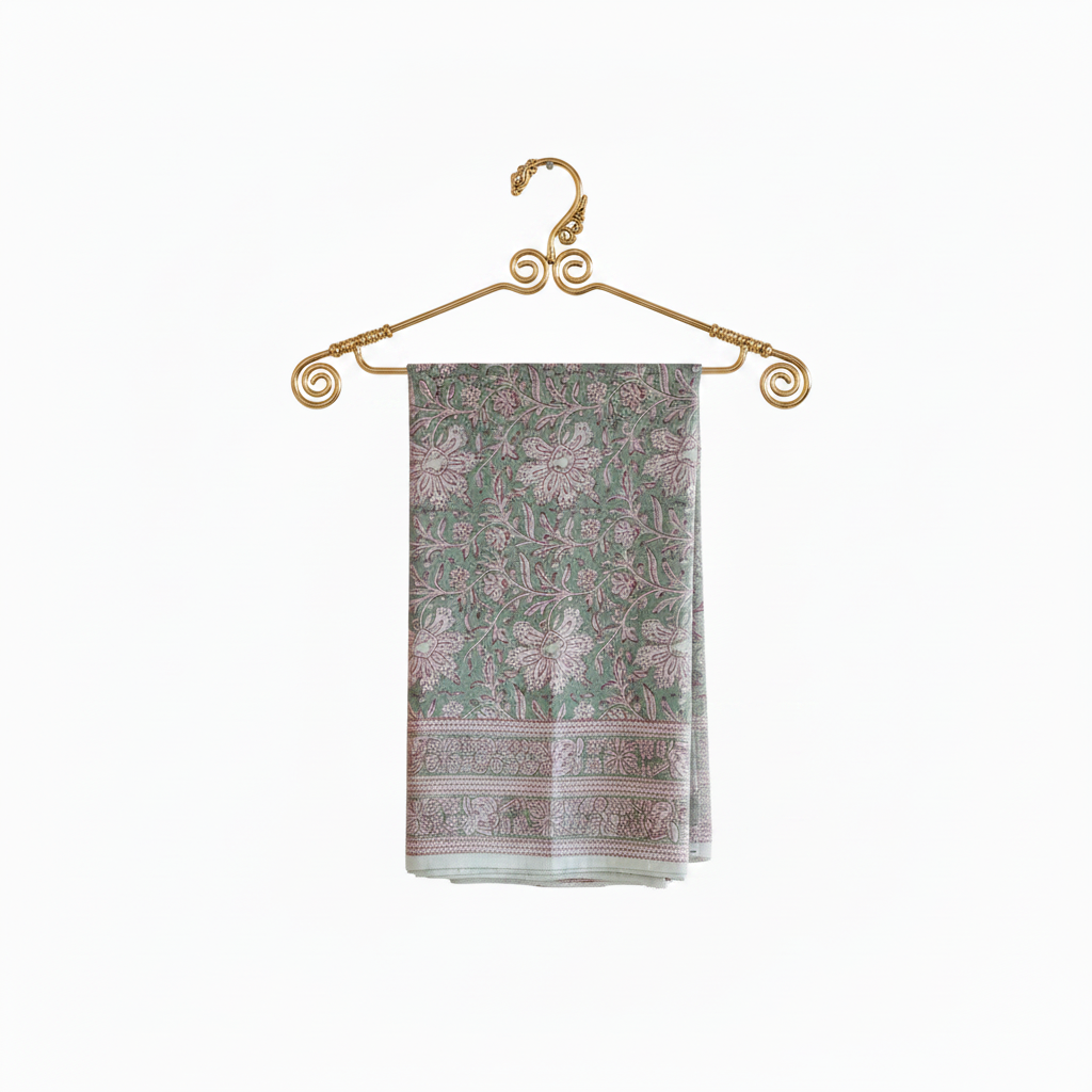Hand Block Printed Kalamkari Cotton stole