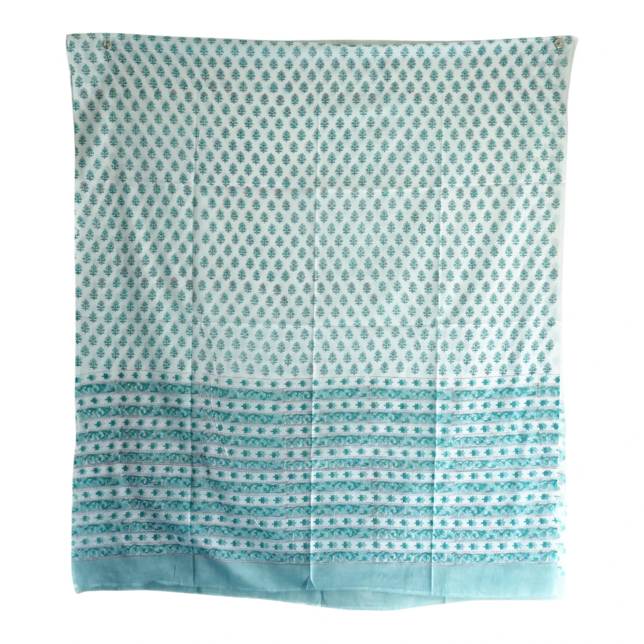 Bagru Hand Block Floral Printed Cotton Mulmul Dupatta