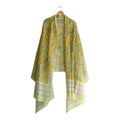 Bagru Hand Block Floral Printed Cotton Mulmul Dupatta