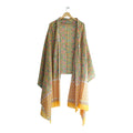 Bagru Hand Block Floral Printed Cotton Mulmul Dupatta