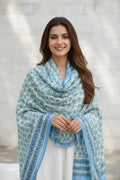 Bagru Hand Block Floral Printed Cotton Mulmul Dupatta