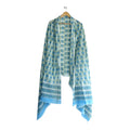 Bagru Hand Block Floral Printed Cotton Mulmul Dupatta