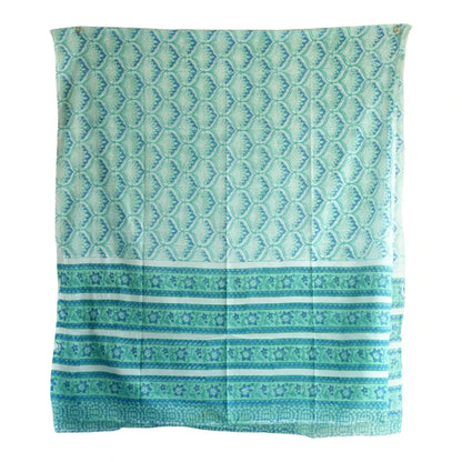 Bagru Hand Block Floral Printed Cotton Mulmul Dupatta