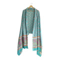 Bagru Hand Block Floral Printed Cotton Mulmul Dupatta