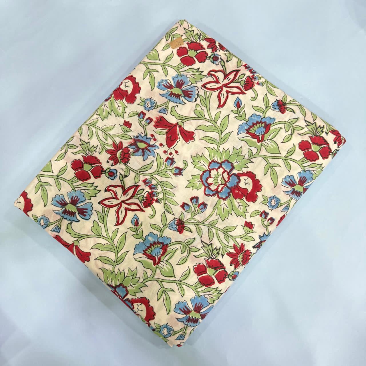 Bagru Block Print Pure Cotton Printed Fabric Material