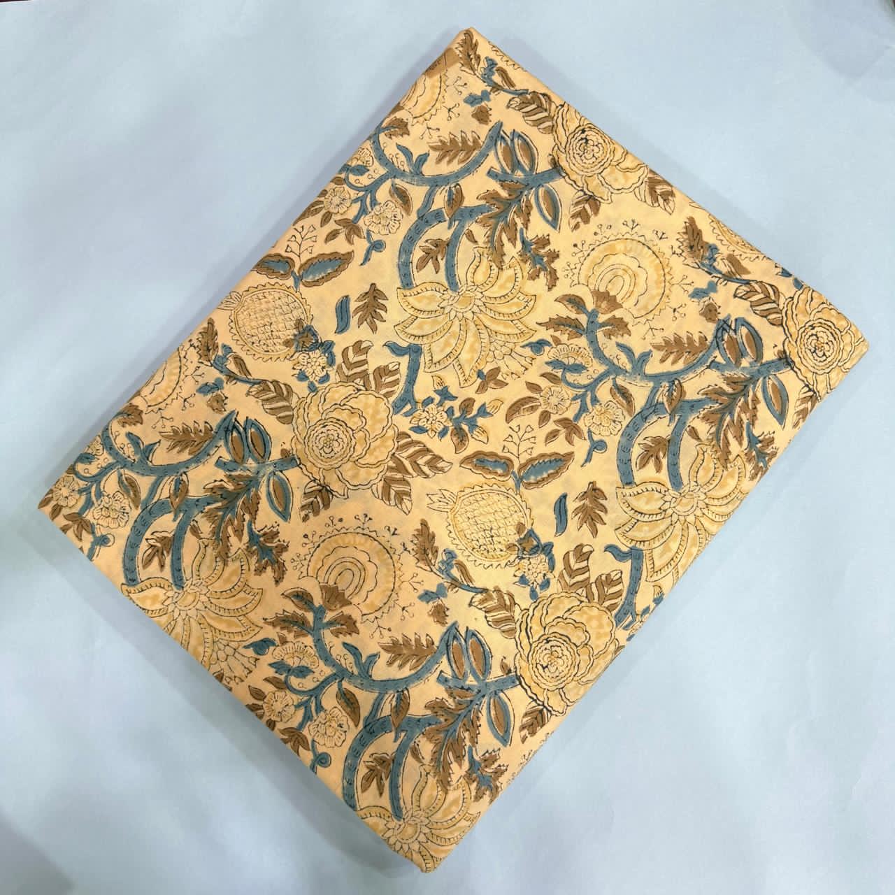 Bagru Block Print Pure Cotton Printed Fabric Material