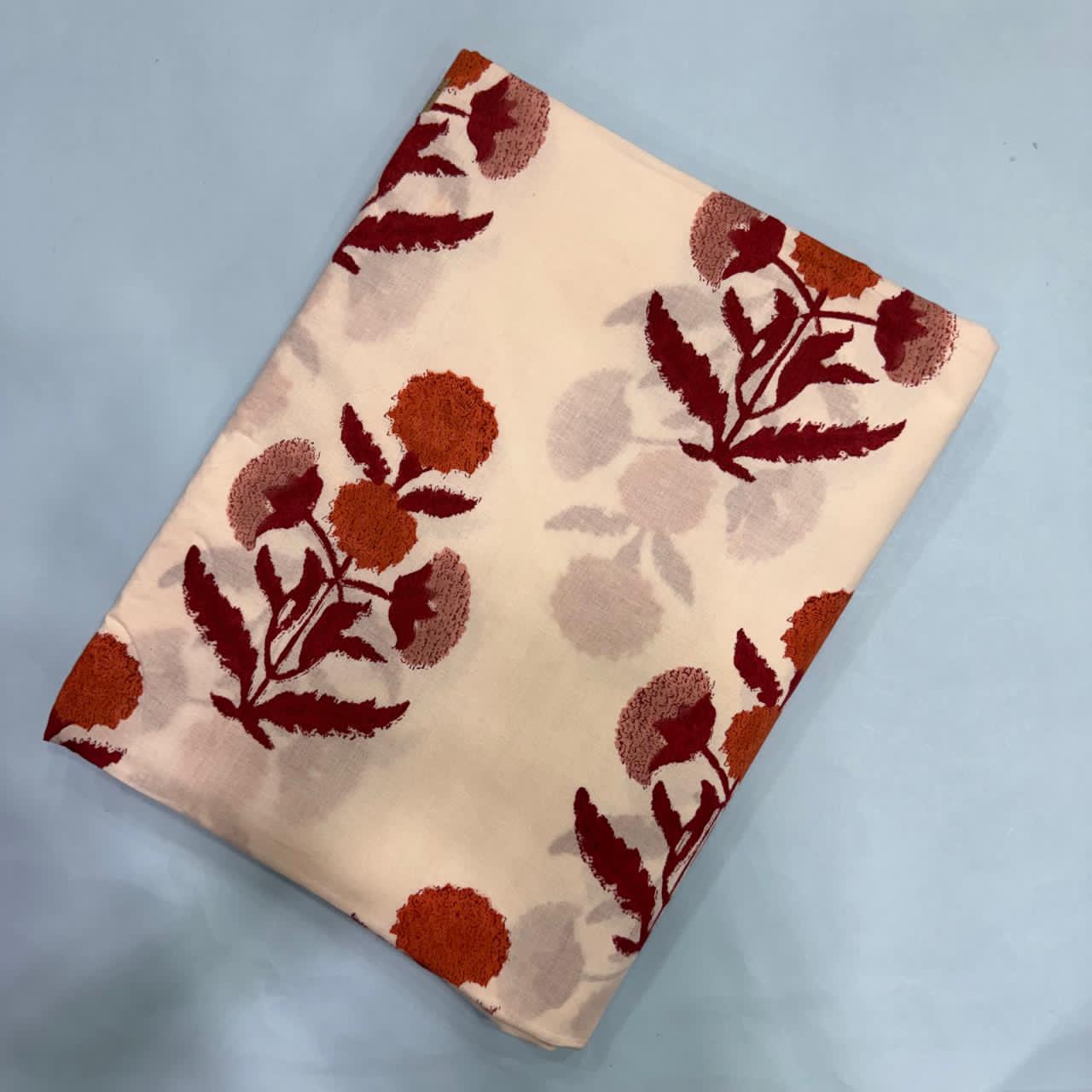 Bagru Block Print Pure Cotton Printed Fabric Material