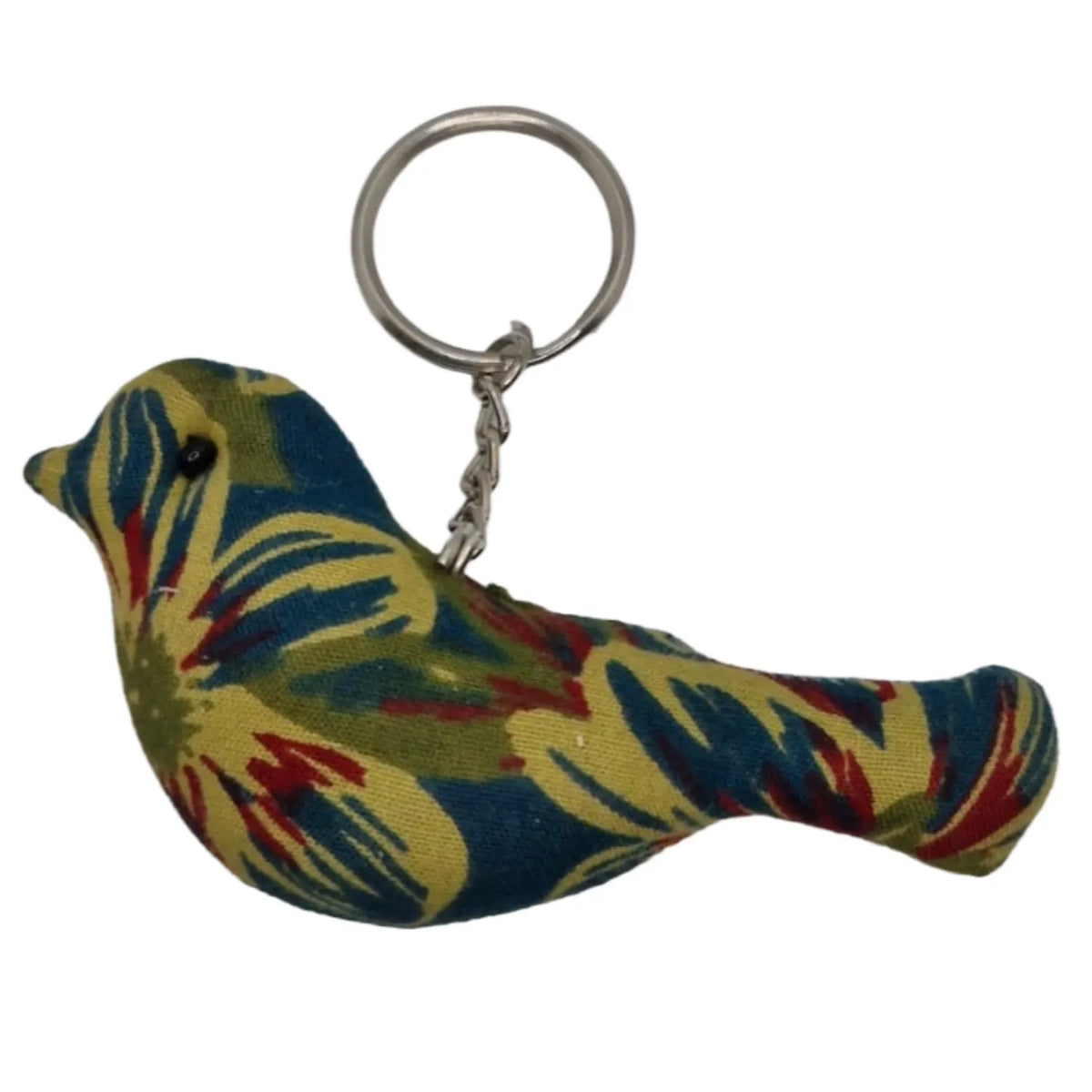 Handcrafted Block Print Fabric Keychain Charm – Handmade Bird  Bag Accessories