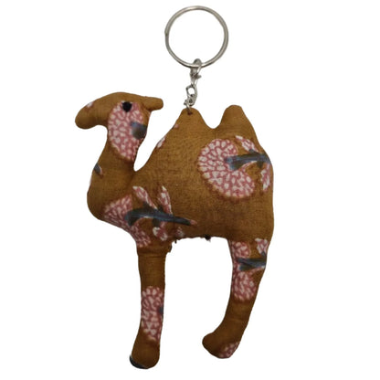 Handcrafted Block Print Fabric Keychain Charm – Handmade Bird  Bag Accessories