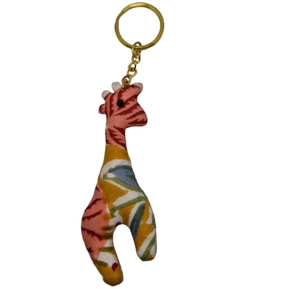 Handcrafted Block Print Fabric Keychain Charm – Handmade Bird  Bag Accessories