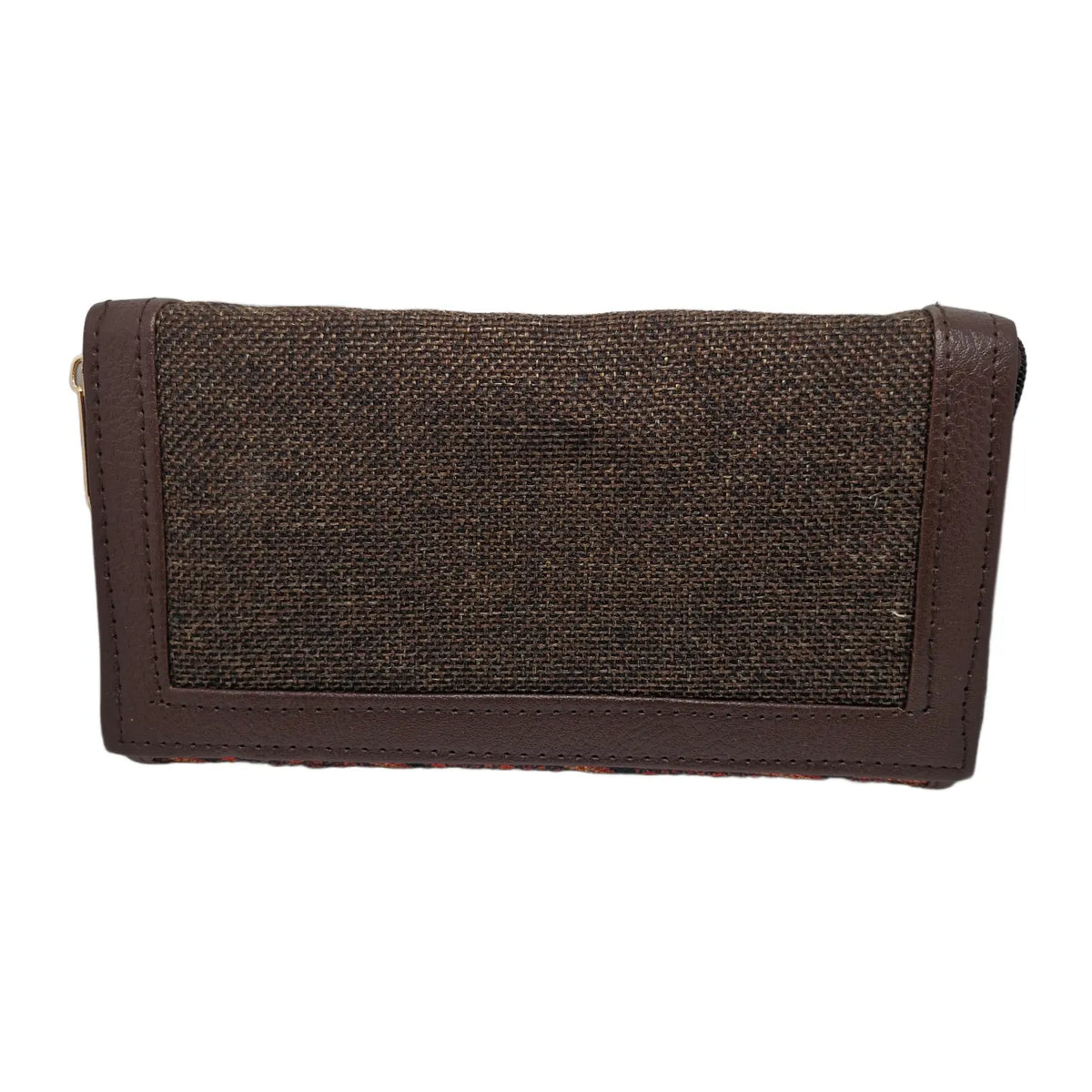 Terracotta arch motif clutch olive panel - additional angle
