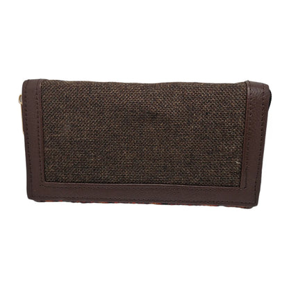 Terracotta arch motif clutch olive panel - additional angle