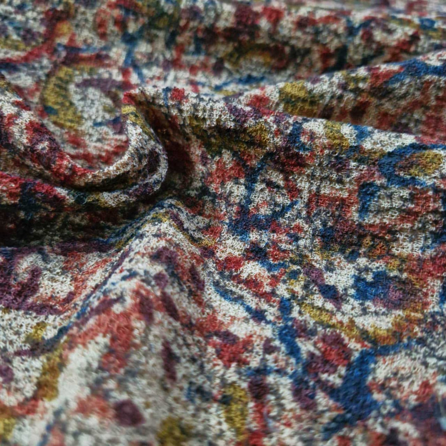 Natural stretchable Kalamkari crape  fabric