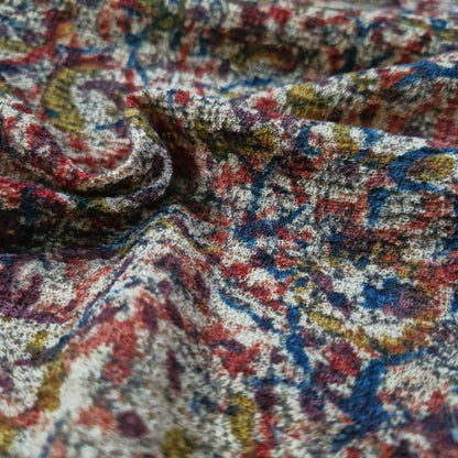 Natural stretchable Kalamkari crape  fabric