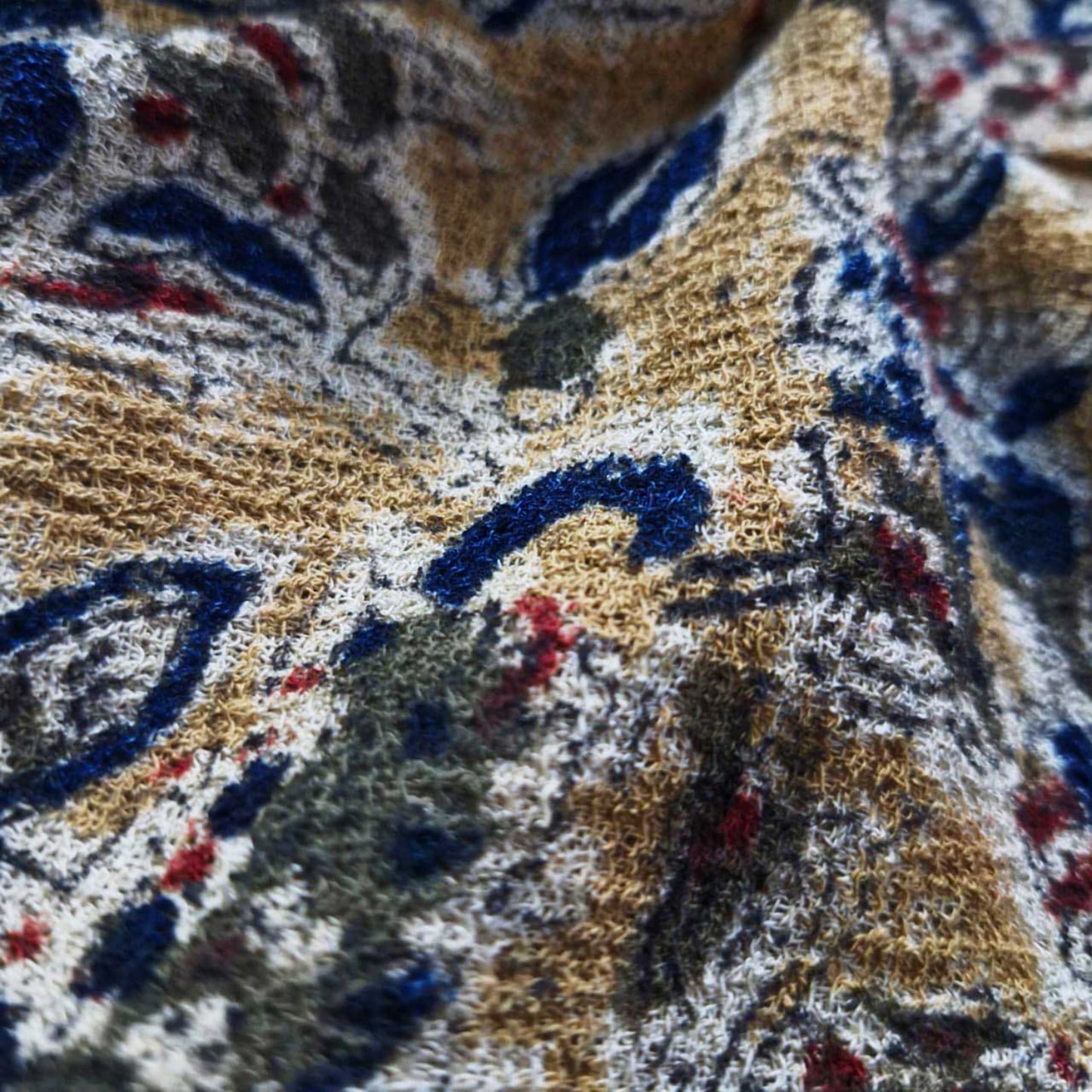 Natural stretchable Kalamkari crape  fabric