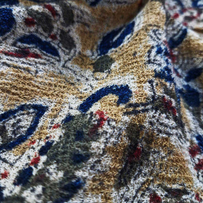 Natural stretchable Kalamkari crape  fabric