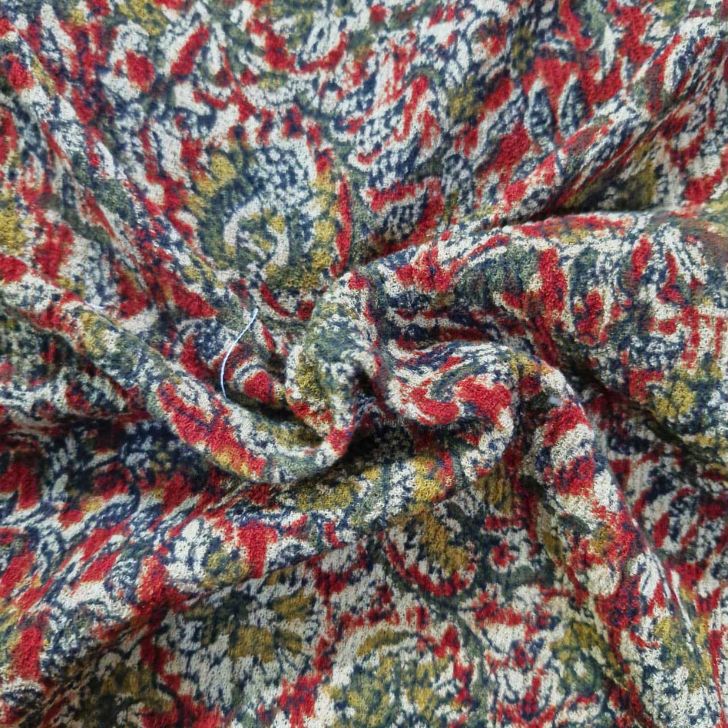 Natural stretchable Kalamkari crape  fabric
