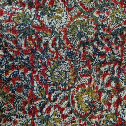 Natural stretchable Kalamkari crape  fabric